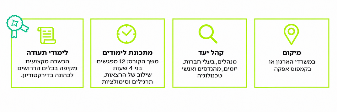 דירקטורים לארגונים - קוביות